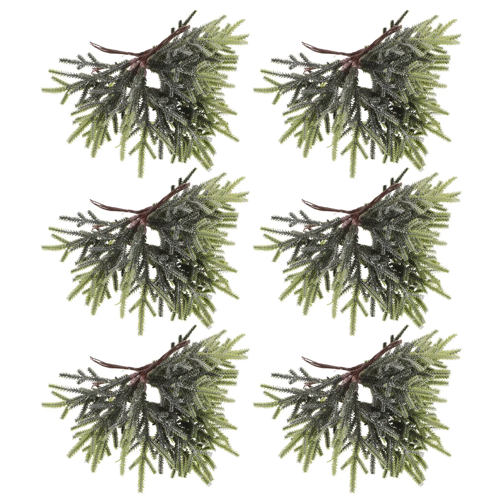 

60pcs Artificial Pine Needles Branches Green Plants For Christmas Tree Filler Diy Wreath Garland Decoration Fake Evergreen Picks