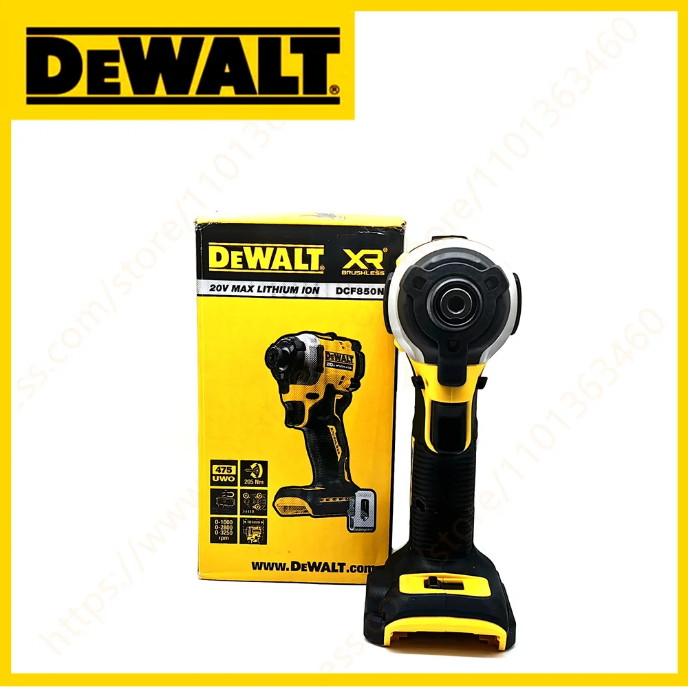 DEWALT 20V DCF850 Cordless Impact Driver Kit Motor 1/4-Inch Electric Screwdriver 205NM Wirless Rechargeable Brushless Power Tool