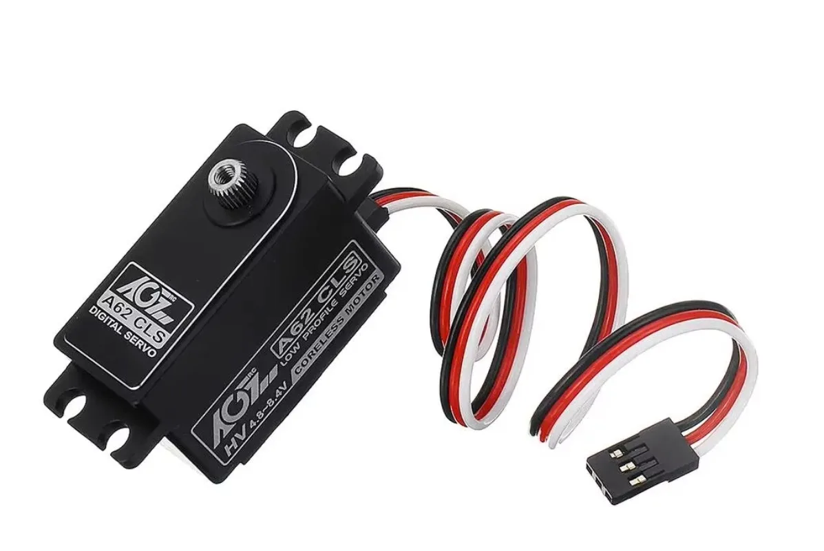 

AGF A62CLS HV Programmable Low Profile 14kg CNC Coreless Metal Gear Short-body Digital Servo For 1:8 1:10 RC Car