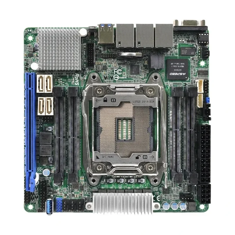 Good Condition Mini ITX Server Motherboard EPC612D4I LGA2011 Xeon E5 1600 2600 v3 v4 IPMI PCIe x16 DDR3 For Rack Computing