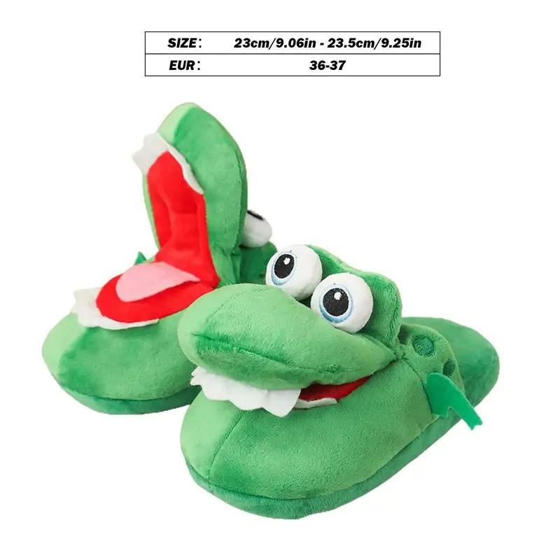 Funny Crocodile Room Shoes Indoor House Plush Slippers Novelty Cute Animal Mouth Slippers Mouth Open Cute Slipper For Women Men