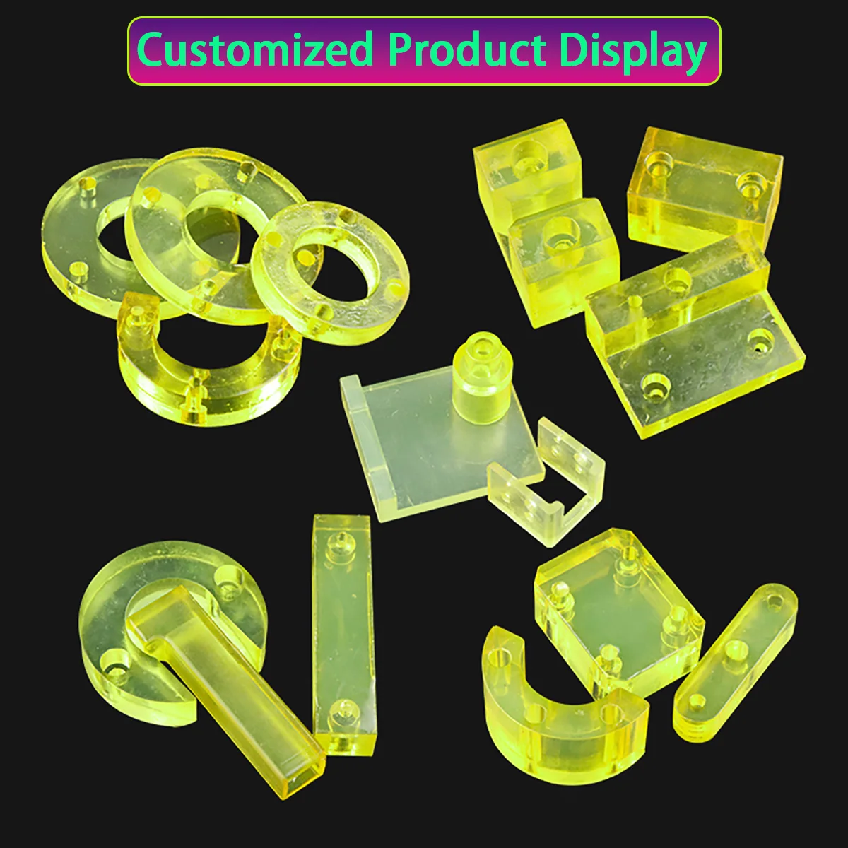 PU Plastic Pipe Bar Polyurethane Hollow Rod Gaskets Shock Absorber OD16-70mm ID6-40mm L240/500mm