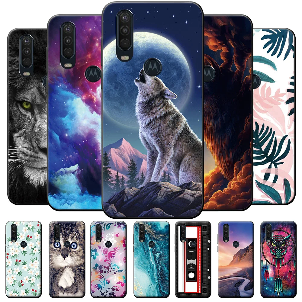 Funda protectora mate para Moto One Action, Macro TPU, Motorola Moto One 5G Ace Moto One, parachoques suave de silicona