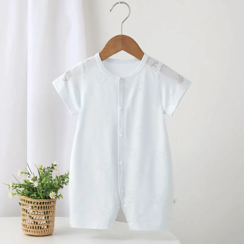 

Summer Cotton Baby Clothes Pure Color Neutral Infant Outfits Soft Breathable Daily Wear for 0-18 Months Newborn Casual Homewear