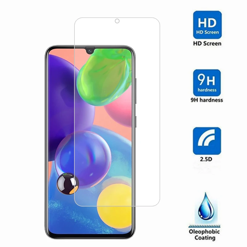 Protector de pantalla de cristal templado para Samsung Galaxy A70s, Protector de pantalla de cristal para Galaxy A70s A707F, 2 unidades