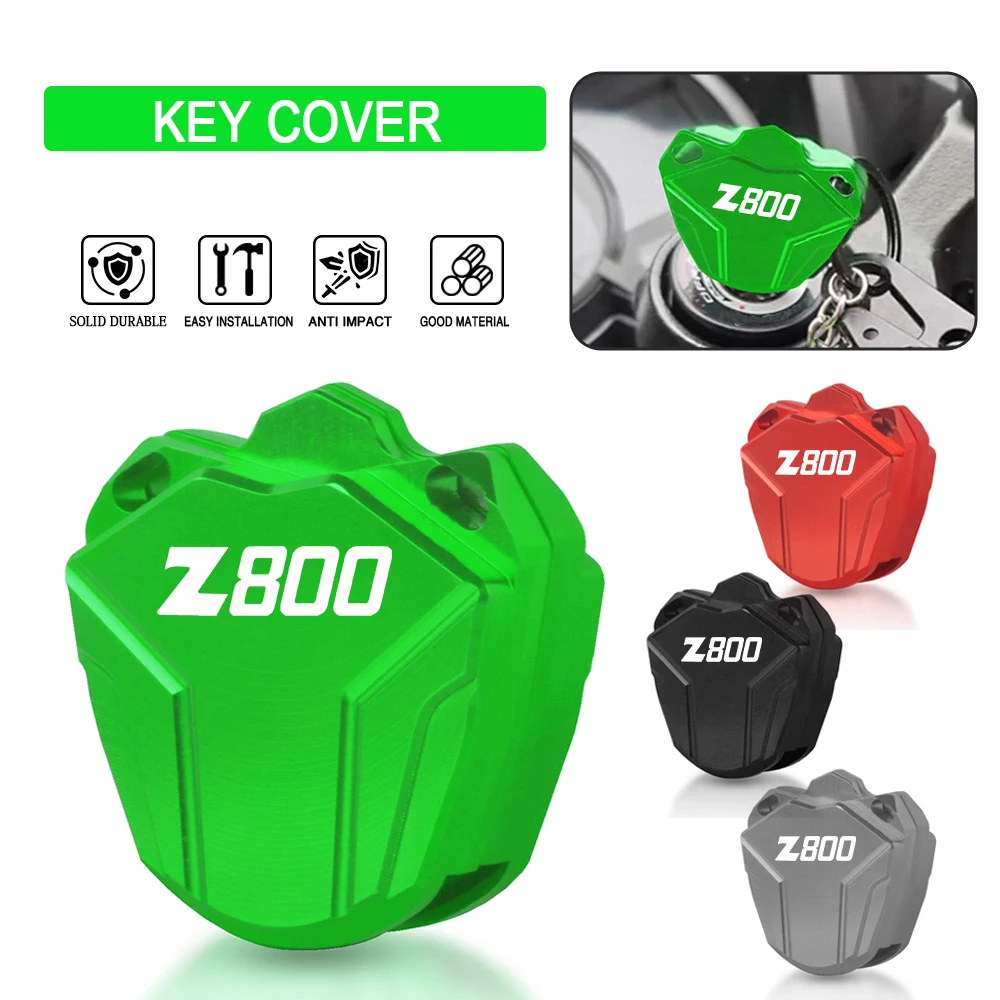 

For Kawasaki Z800 Z 800 2013-2024 Motorcycle Accessories CNC Aluminum Key Shell Key Protection Cover Key Chain Keyring Keychain
