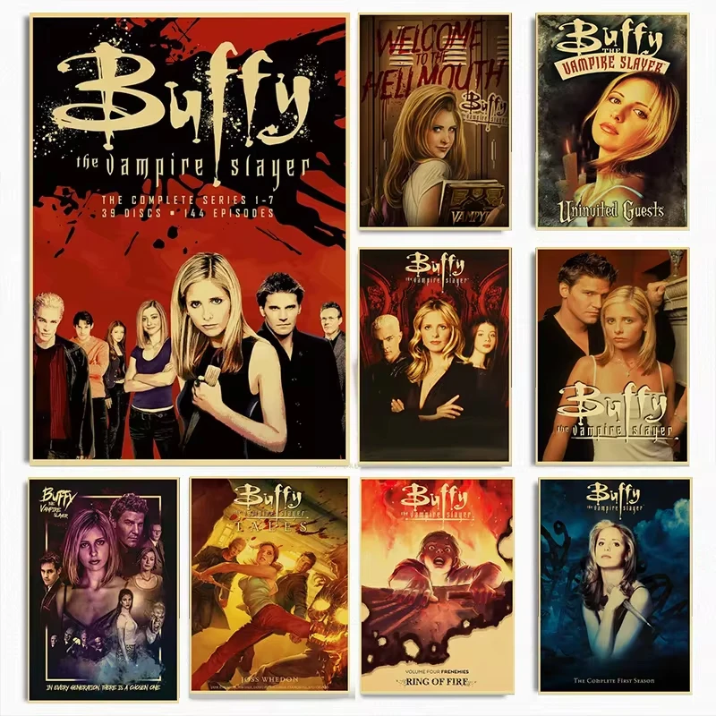 Buffy The Vampire Slayer Posters and Prints Terror TV Drama Canvas Painting Wall Art Pictures Cuadros for Living Room Home Decor