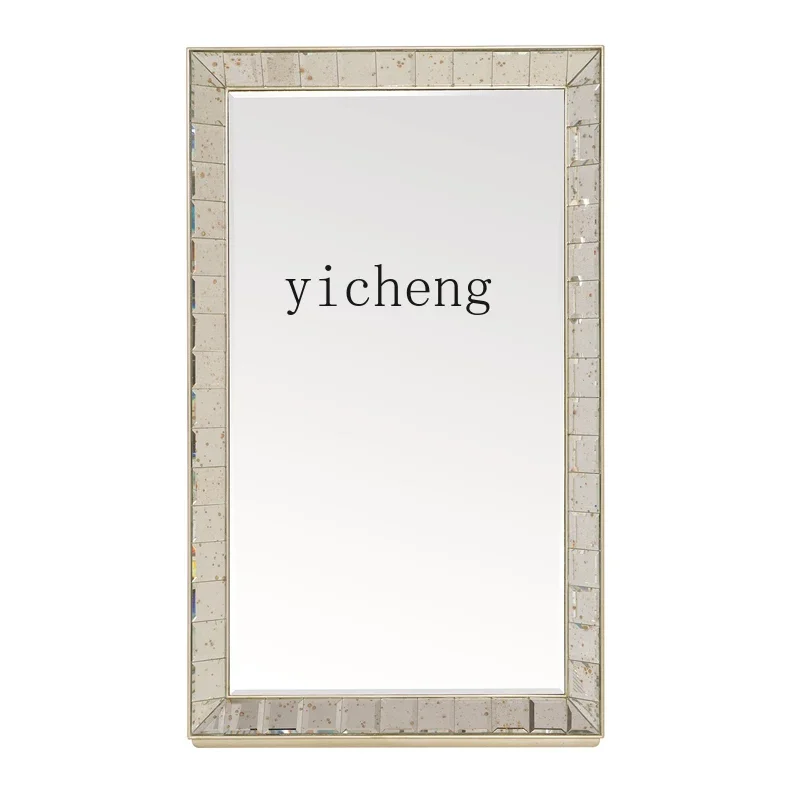 

ZZ full-length mirror full body floor light luxury simple large mirror Internet celebrity clothing store fitting mirror