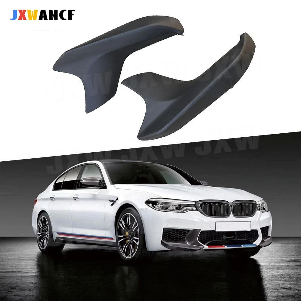 

JXWANCF For 5 Series Carbon Fiber Front Lip Splitters Flaps Corner Covers For BMW F90 M5 2018-2022 Bumper Trim Protector FRP