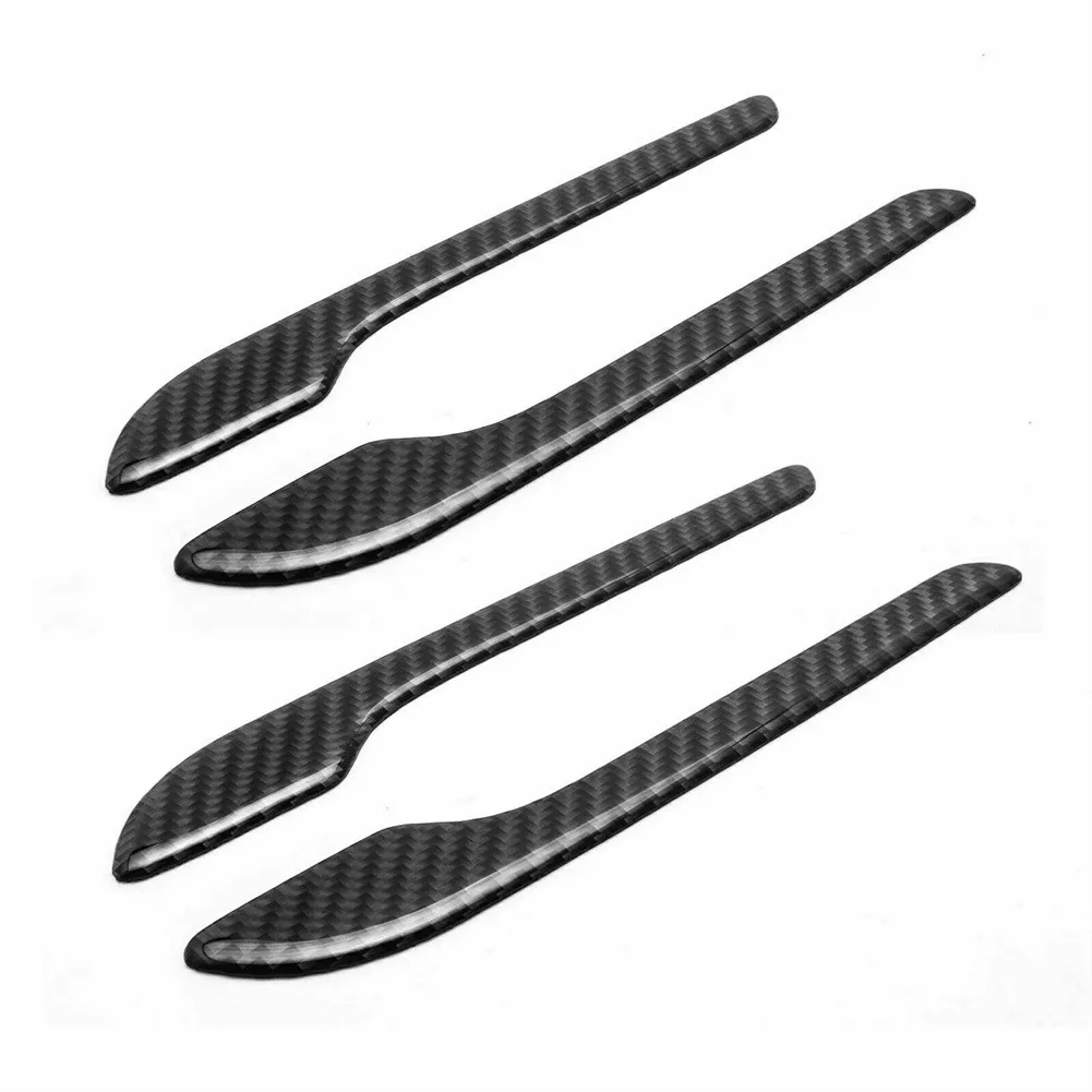 

Cover Trim Car Door Handle Cover Carbon Fiber Decor Door Side Handle Overlay Cover Protector Sticker Trim 4Pcs