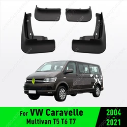 For VW Transporter T5 T6 T7 Caravelle Multivan 2004 - 2021 2014 2015 2016 2017 2018 2019 Fender Mudflaps Splash Guards Mudguards
