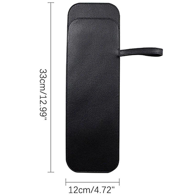 1 buah sarung penutup payung kulit PU hitam portabel tahan air payung penyimpanan saku payung penyerap air tas Ultrafine