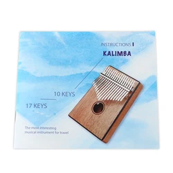 Portable Kalimba Learning Book Lightweight Portable Music Elements Thumb Piano Text Music Book for Beginner (without Kalimba )