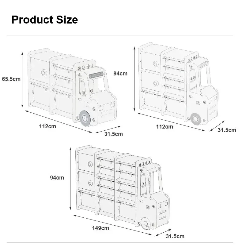 Durable furniture shelf organizer rack box child car shape for with 5 drawers baby cupboard toy storage children kids' cabinets