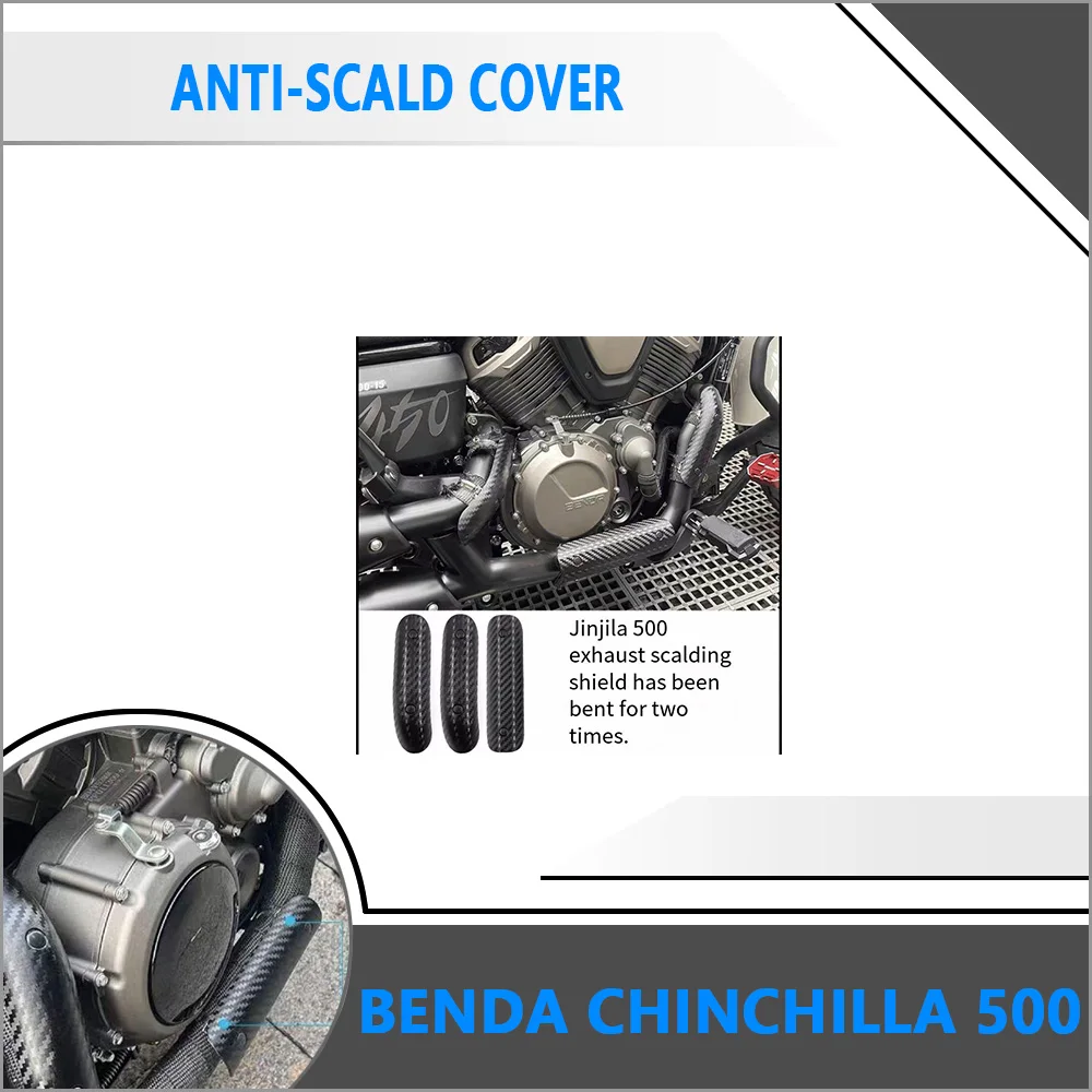 couvercle-anti-brulure-pour-echappement-benda-chinchilla-500-modification-du-tissu-d'isolation-du-tuyau-d'echappement-couvercle-anti-brulure