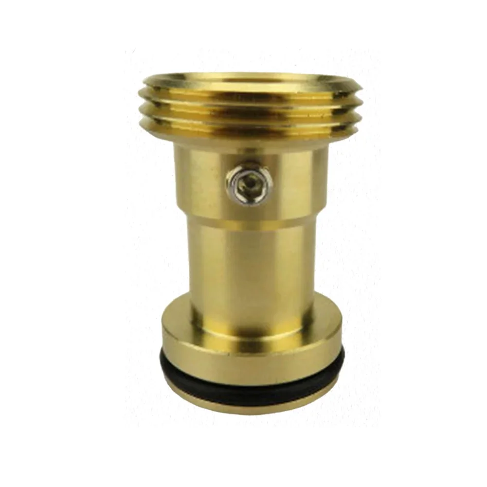 Gold RP33794 Bathtub Faucet Adapter Copper Build For Sliding Diverter Spouts For Smooth Swivel Replacement 1.25 1.79 In