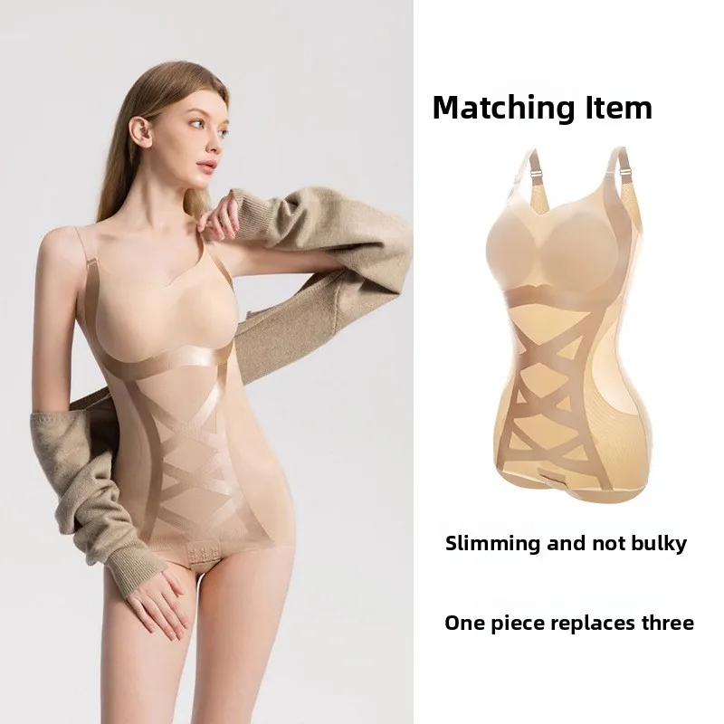 

Summer Women's Shapewear Bodysuit Slimming Waist Underwear Seamless Tight Fit Body Shaping Clothing Abdomen Lifting Hip Enhan...
