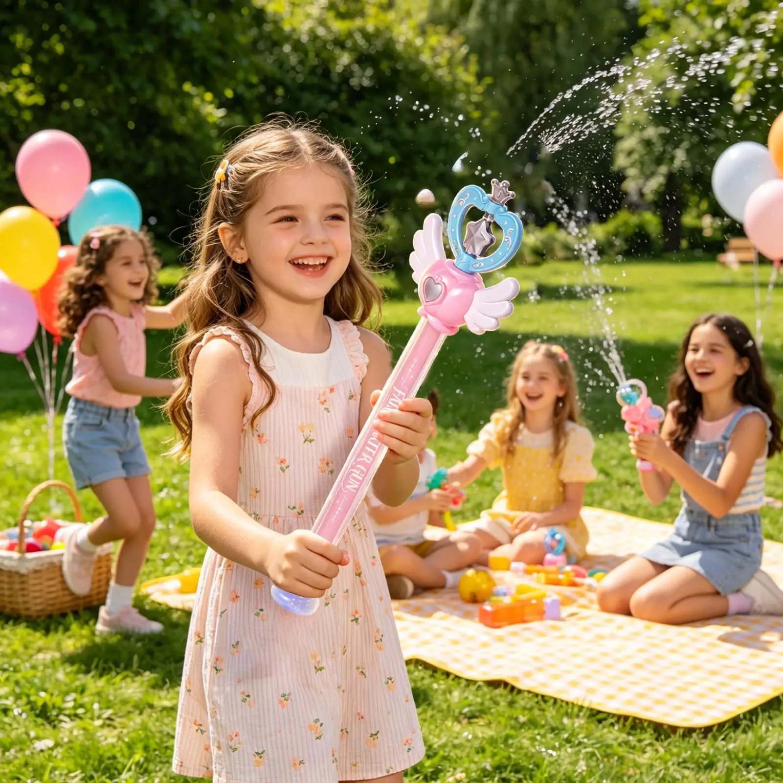 Magic Fairy Wand Water Gun Sparkling Summer Water Play Toy For Kids Adults Birthday Gift Water Battles Cannon