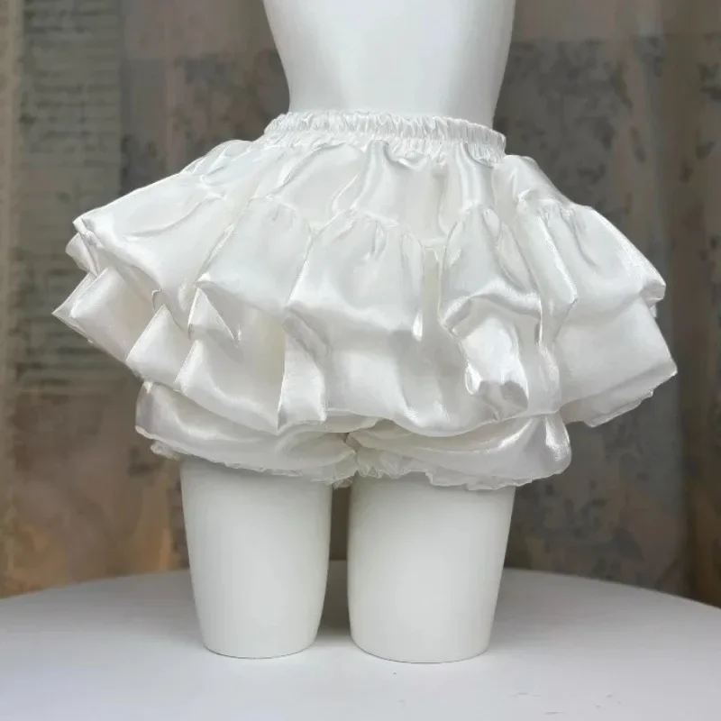 

Милая белая юбка, женская одежда, модная корейская юбка Jupe 2025 Faldas Mujer De Moda, высокая талия, трапециевидная юбка Saia с оборками, милые мини-юбки