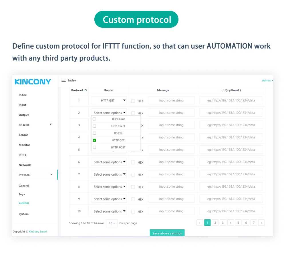 KC868-AI Ethernet Wifi RS232 RS485 ESP32 Eingangsmodul IR RF 433M Unterstützung ESPhome Home Assistant Tasmota DIY – Detail 19