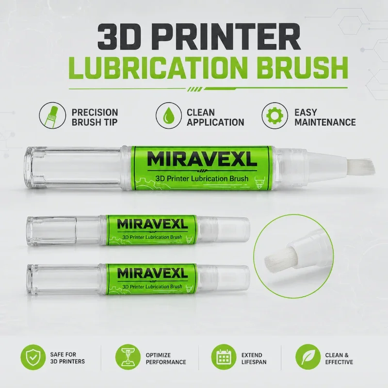 3D-Drucker-Ölstift-Set – Präzisionsapplikator, PTFE-angereichertes Schmiermittel für reibungslose Gleitschienen- und Lagerbewegungen, ISO 100, universell – Detail 5