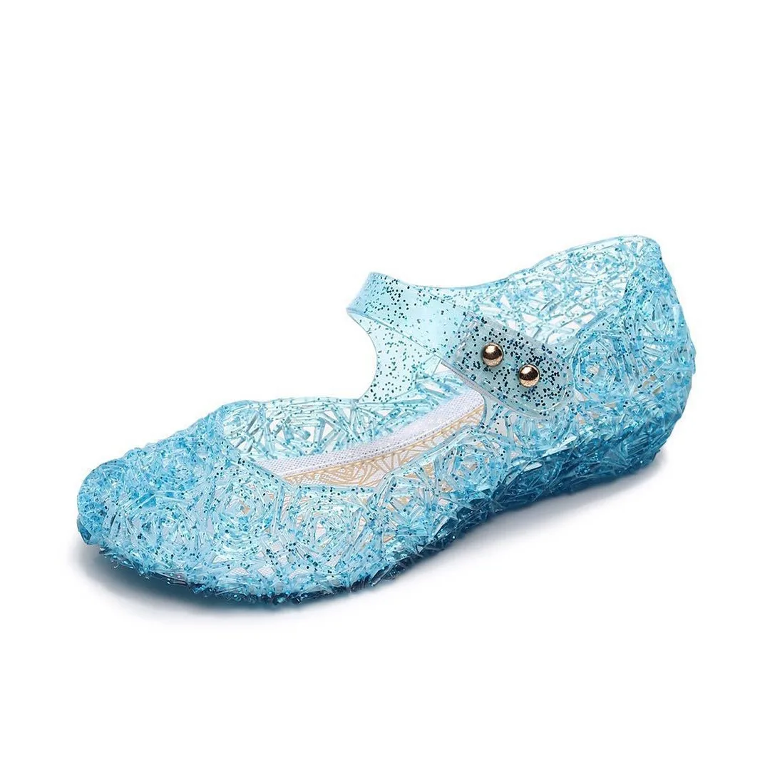 Children's Shoes Fate Girls' Princess  Shoes Performance Shoes Bag Heel Girls' High Heels Children's Crystal