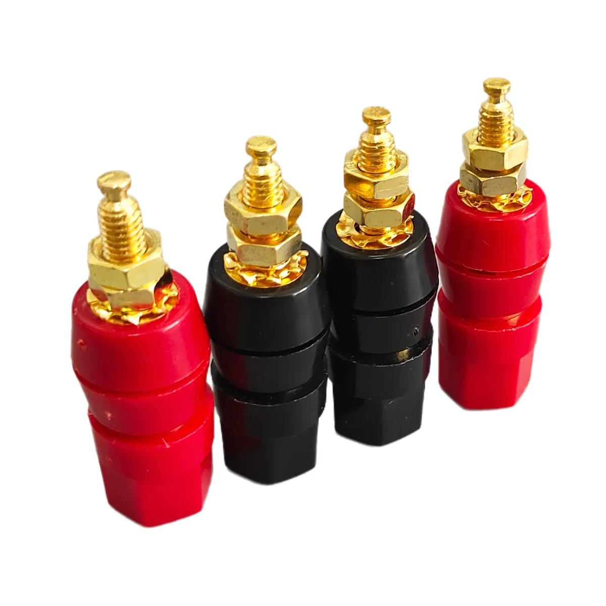 Speaker Terminal Connectors Amplifier Binding Post Banana Plug Jack Adapter Socket for Audio Cable
