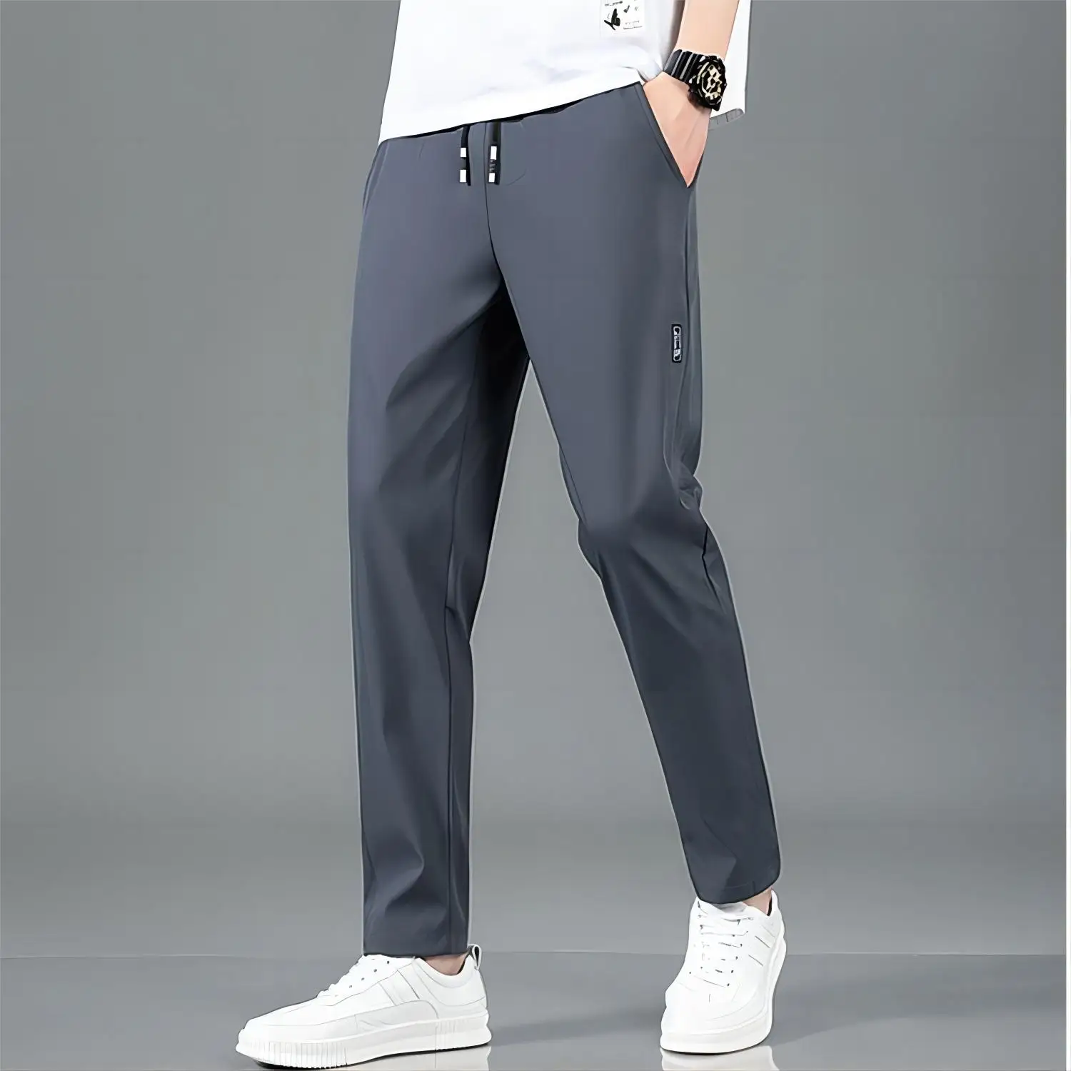 

Men Sport Pants Running Pants With Zipper Pockets Soccer Training Jogging Sports Trousers Fitness Football Leggings Sweatpants