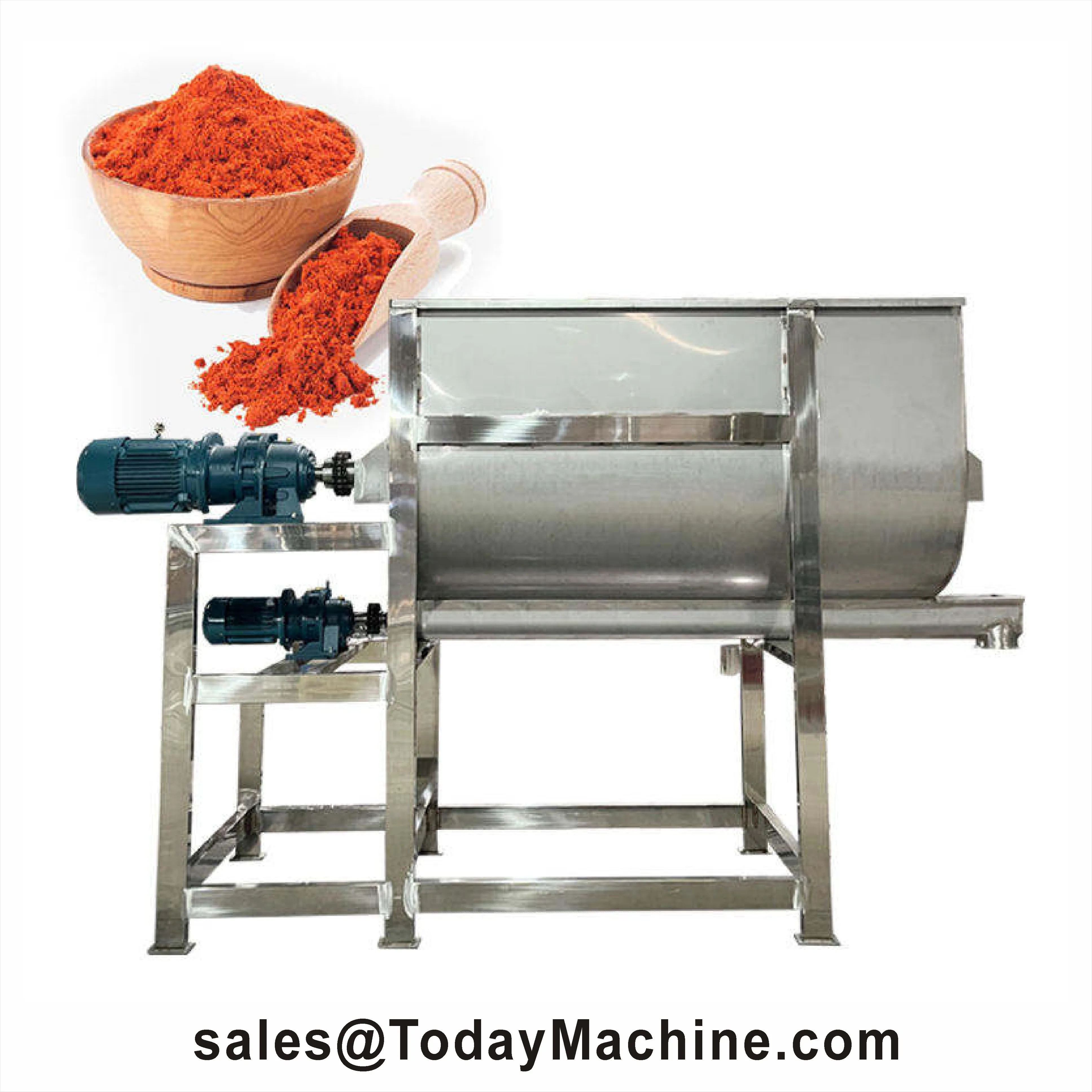 

Stainless Steel Horizontal Ribbon Powder Mixer for Chemical Applications SUS316L 100L Capacity ABB Motor