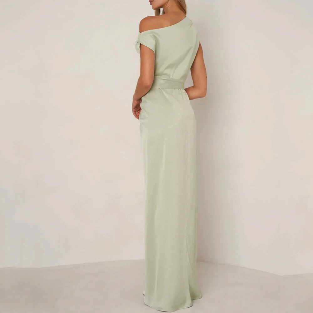 فستان مخصص مثير أنيق باللون الأخضر النعناعي على شكل حرف A فساتين سهرة رسمية رائعة مناسبة عالية الجودة للحفلات الراقصة للنساء