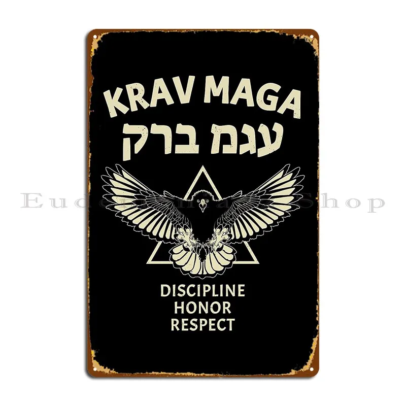 Krav Maga Eagle Metal Sign Club Personalized Plaques Wall Decor Design Tin Sign Poster