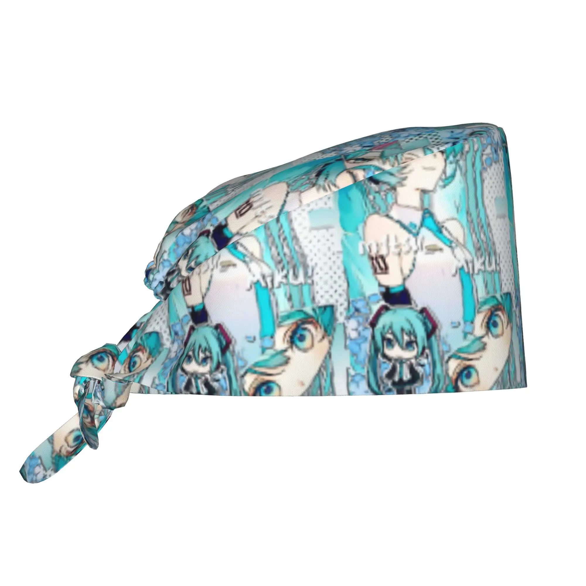 bone-ajustavel-personalizado-h-hatsuned-m-mikus-estilo-desenho-animado-manga-touca-cirurgica-masculina-para-enfermagem-medico-cirurgiao-e-chef