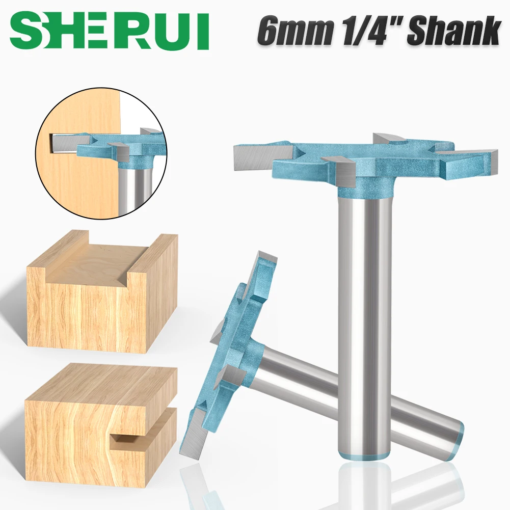 6mm 6.35mm Shank Router Bit Milling Cutter Milling Cutter For Wood Metal Carbide Router Bits Woodworking Tools 6mm Cutter Dia