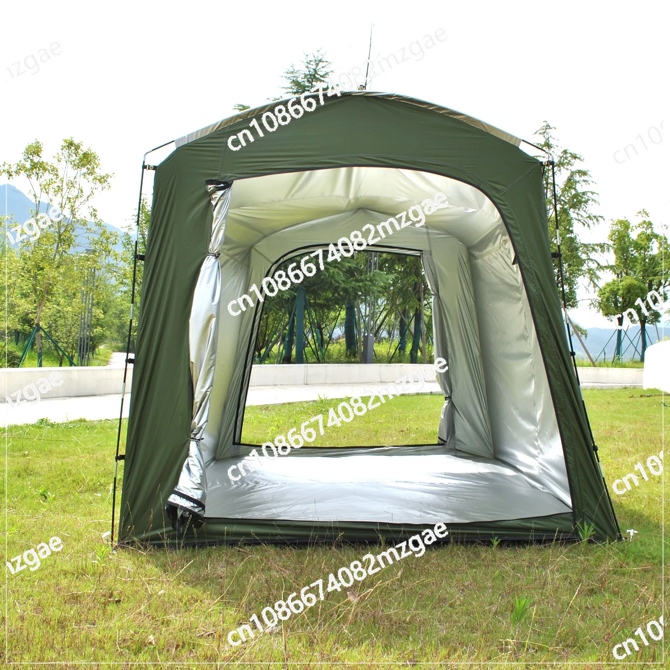 Waterproof Outdoor Bike Storage Tent Shed, Portable Oversize Bicycle Shelter Cover for 10 Bikes Garden Tool Shed Protection