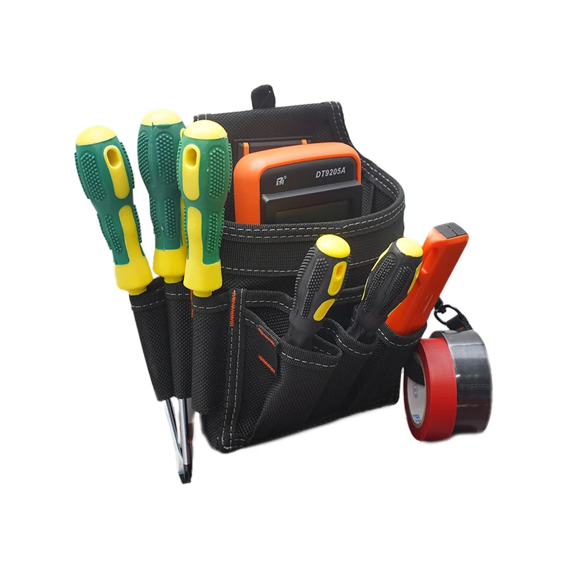 

Сумка для инструментов TOOLSTACK для электрика, износостойкая, портативная, с мягким мягким наплечным ремнем и поясным ремнем, маленькая сумка-кобура для дрели