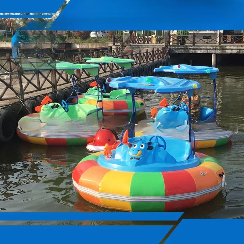 Water Park Laser Bumper Boat, Cartoon Children's Play Boat, Parent-child Double Electric