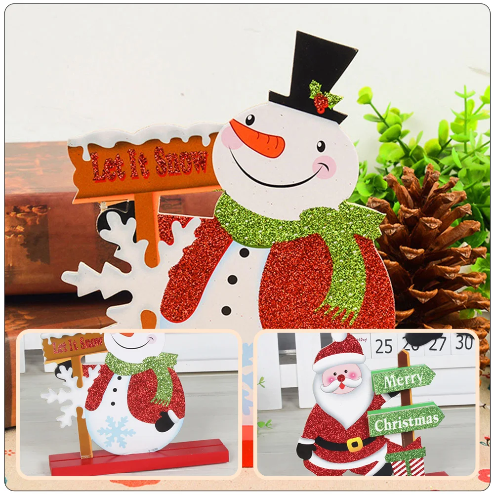 

Santa Claus Ornament Desk Desktop Decor Festive Decorations Cute Christmas Gifts