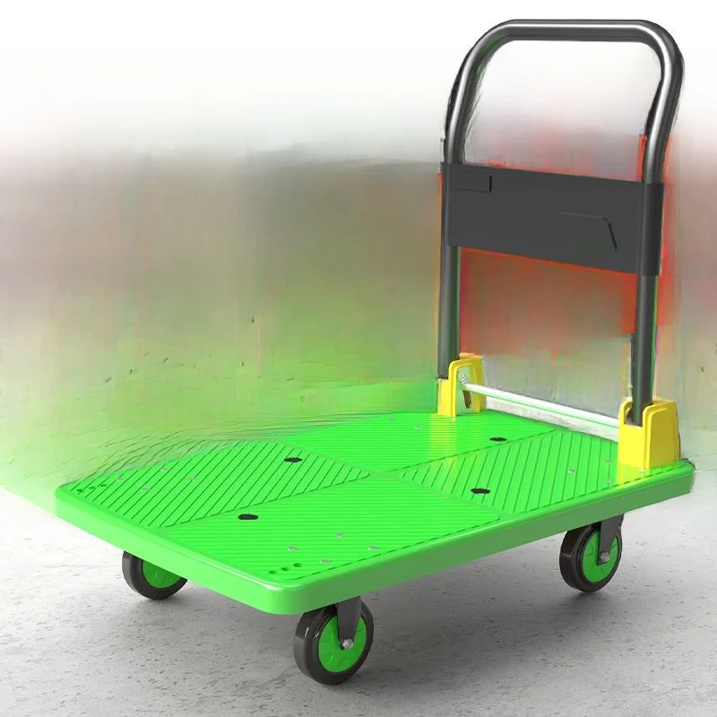 carrello-portatile-verde-leggero-pieghevole-per-trasporto-merci-con-ruote-in-gomma-silenziose-per-uso-domestico