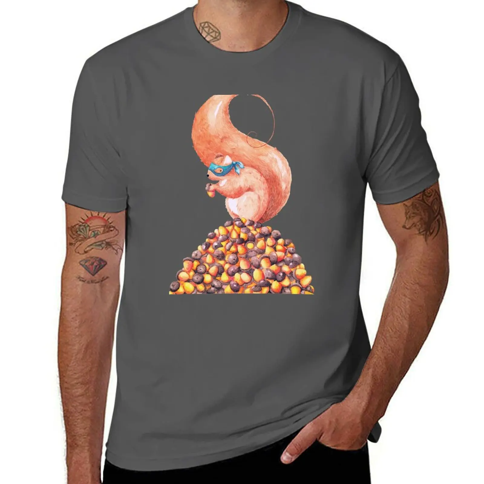

The Bandit Squirrel T-Shirt anime stuff baggy shirts mens graphic t-shirts