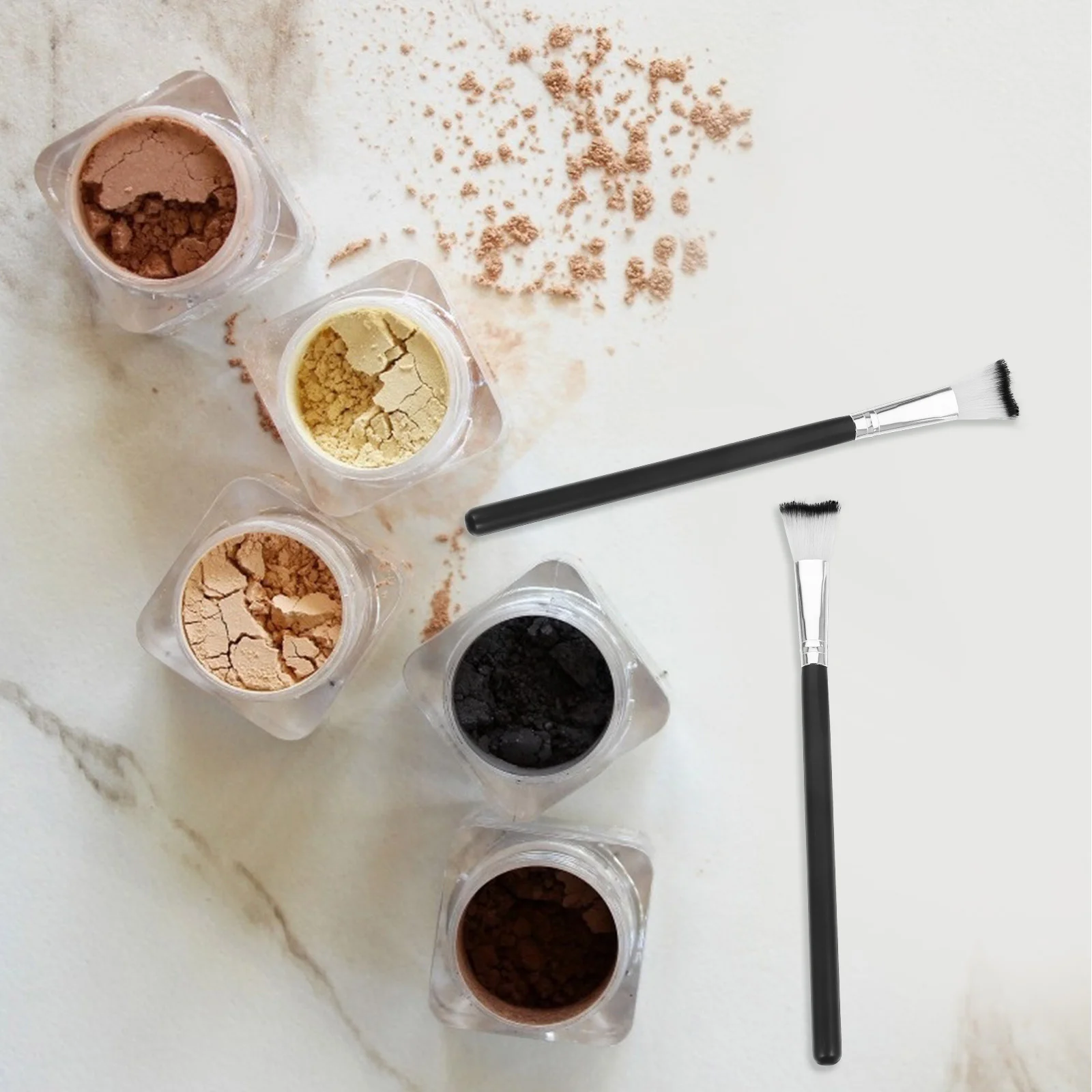 3 pezzi pennelli per trucco da donna pennello per contorno naso setole morbide e confortevoli strumento evidenziatore multifunzione per trucco del naso portatile