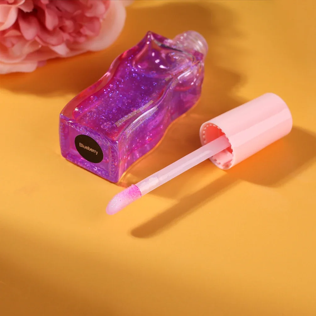 

Wave Pattern Lip Oil Private Label Pigment Long Lasting Moisture Temperature Change Plump Custom Logo Makeup Wholesale Vegan