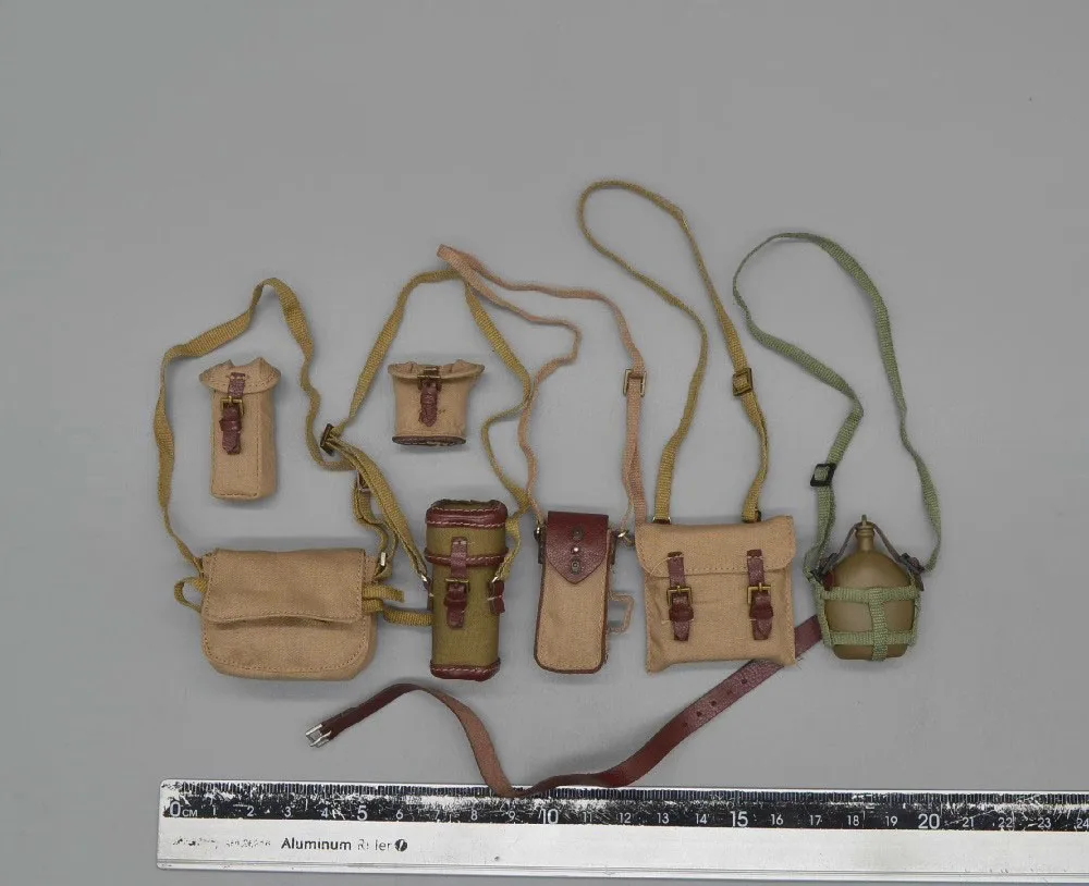 

1/6th IQO 91012 Asia Orient Soldier Doll 1943 Toys Model Hang Chest Vest Bags Bucket Leather Waist Belt Accessories For Fans DIY