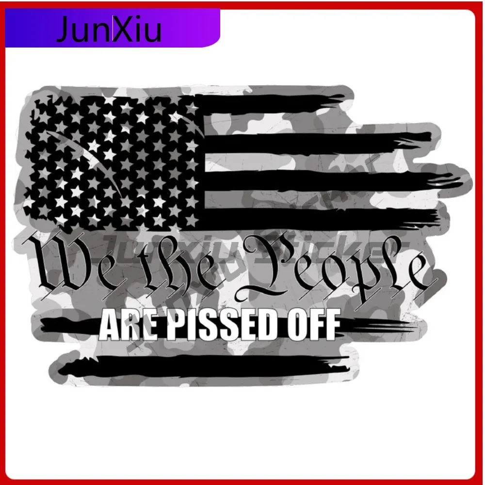 

We The People Are Pissed Off We The People Sticker Weather Proof Decal Accessories Uv Fade Resistant Car Bicycle Skateboard Lapt
