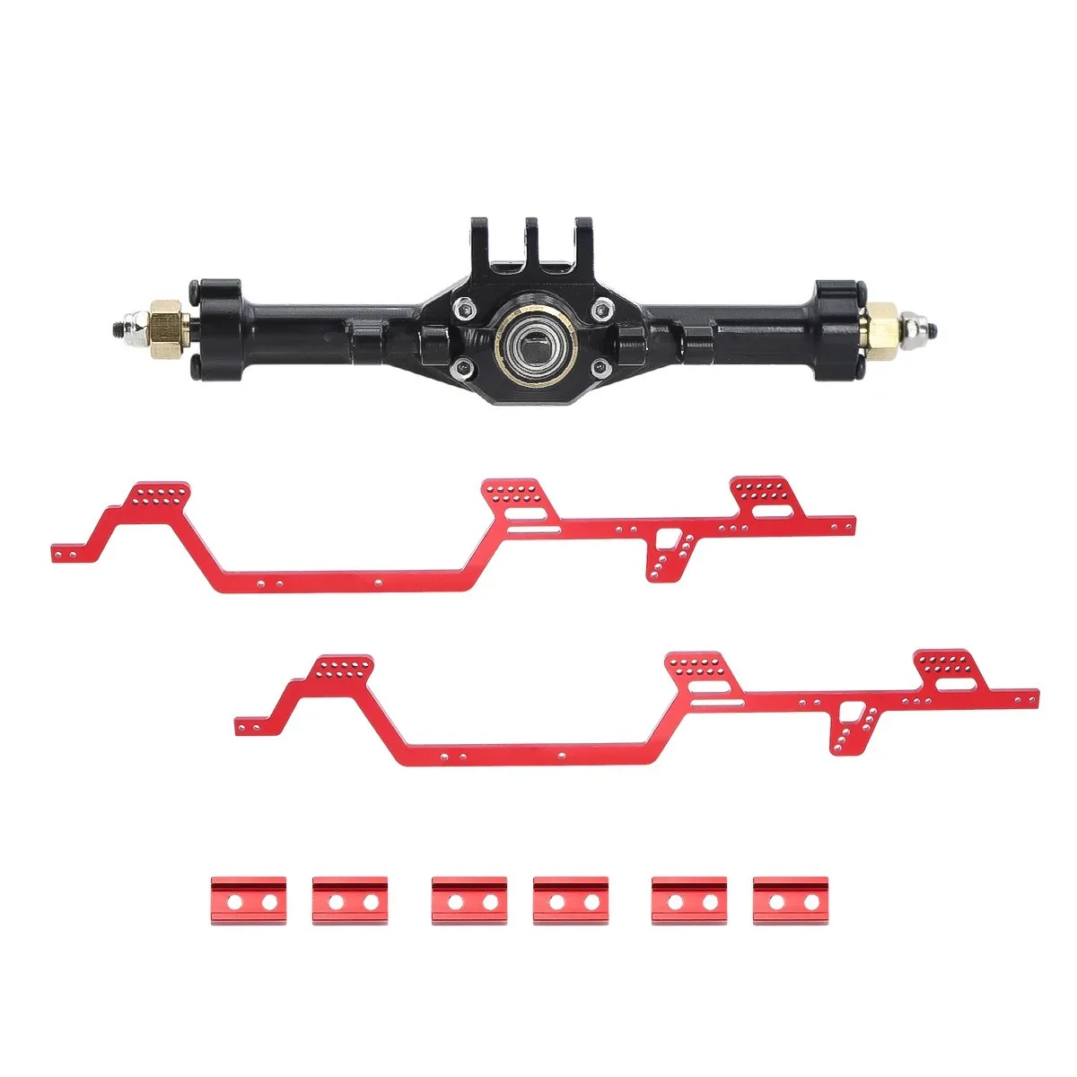 Hot Team Aluminum middle axle for TRX-4M TRX4M upgrade to TRX6M 6X6 with LCG Chassis 1/18 car