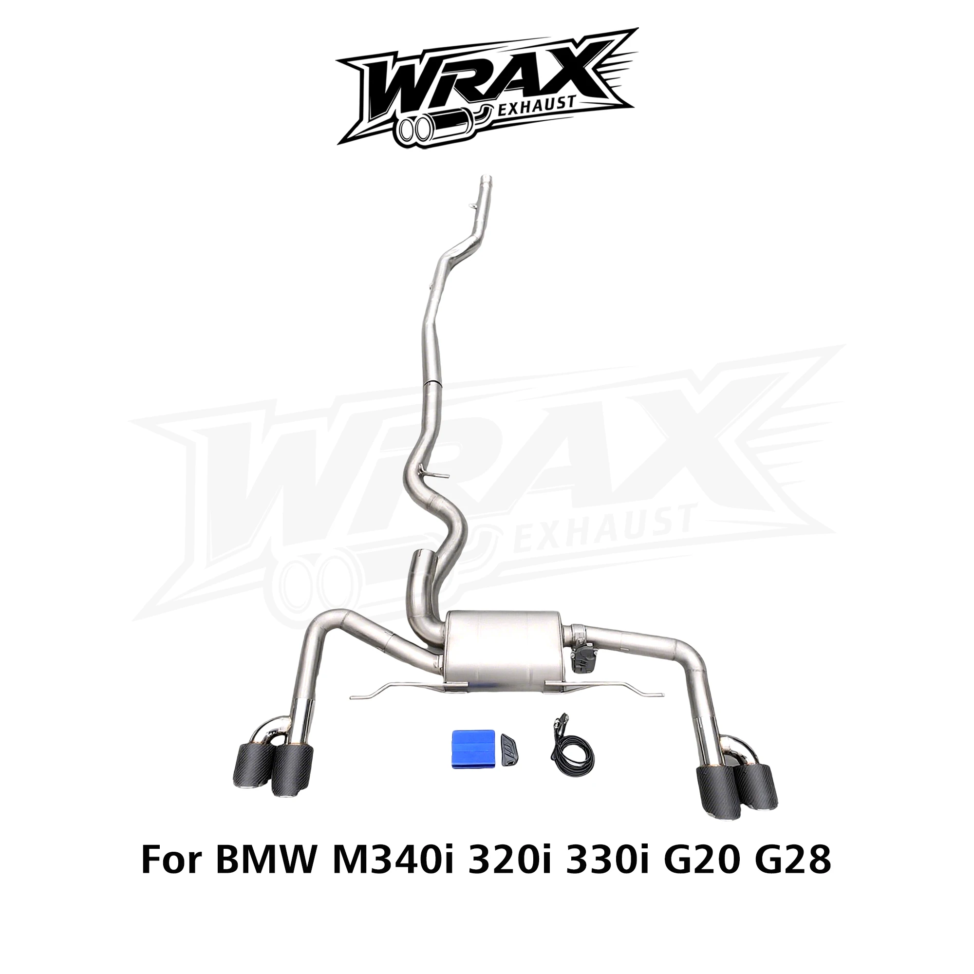 

WRAX Valve Control Catback для BMW 340i 320i 330i G20 G28 Обновление производительности выхлопной системы из нержавеющей стали