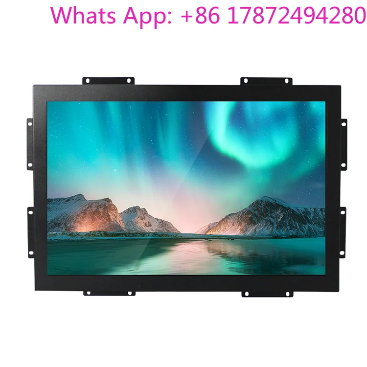 

open frame 10~ 23.6 inch metal wall screen touch screen LCD high definition VGA touch screen
