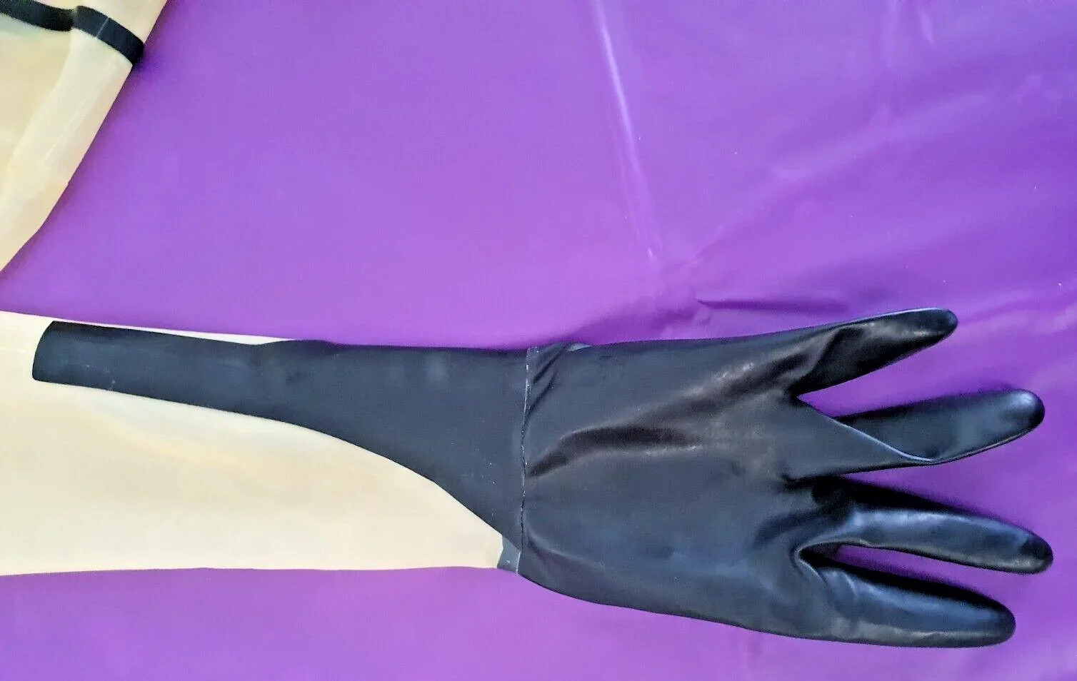 Genuíno látex Zentai Bodysuit, cerco transparente, festa Cosplay, clube, novo