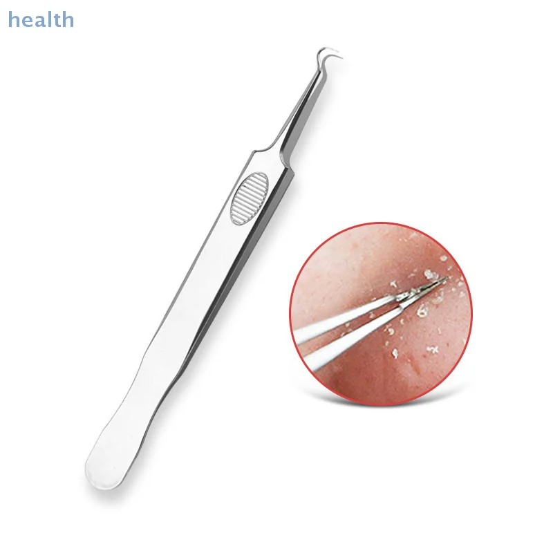 Pincettes à Clip pour points noirs, modèle Ultra-fin antidérapant, beauté du visage, santé, spécial dissolvant de points noirs, outil d'aiguille pour l'acné, 1 pièces