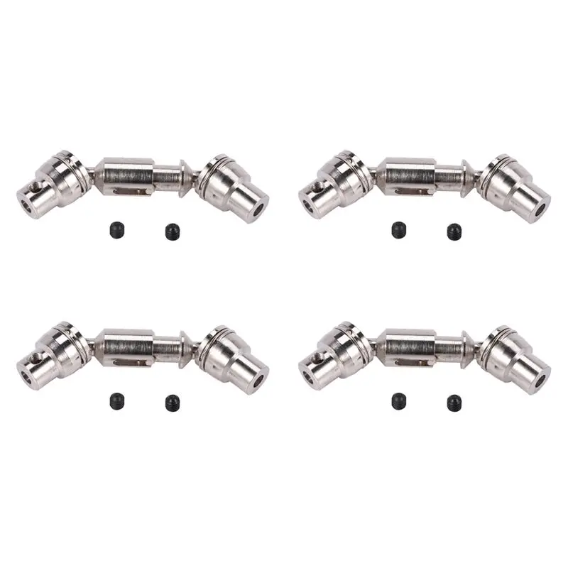 AS96-4X Upgrade Spare Part Metal Drive Rear Axle Shaft Set For WPL 1/16 6WD B16 RC Truck Car Durable Perfectly Fits Parts