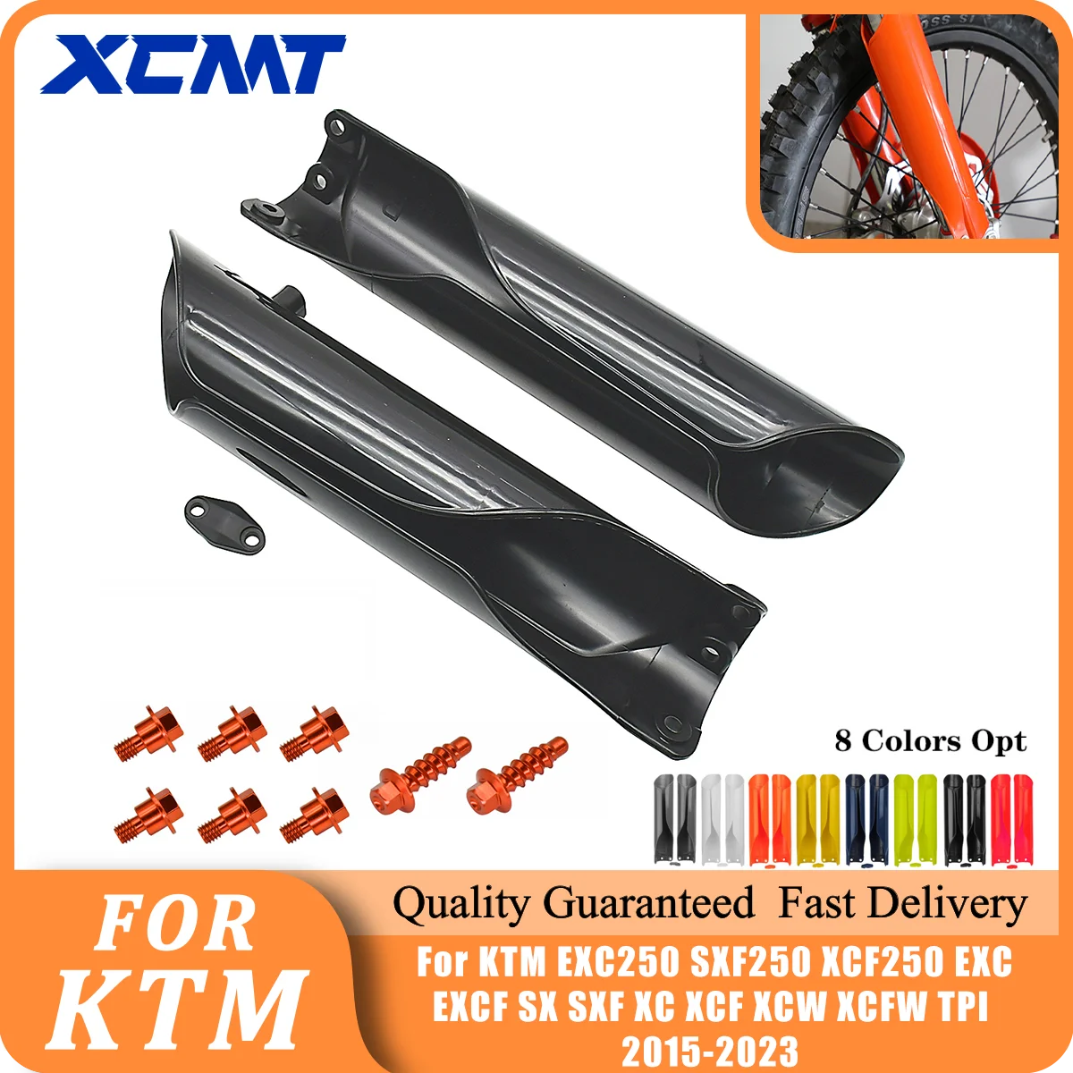 

Motocross Fork Cover Shock Absorber Guard Protector For GAS GAS EC EX MC Husqvarna FC FX TE TX TX TE 125 250 300 350 450 501